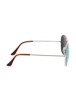 zyaden gold mirror aviator sunglasses - 14343625 - Standard Image - 4