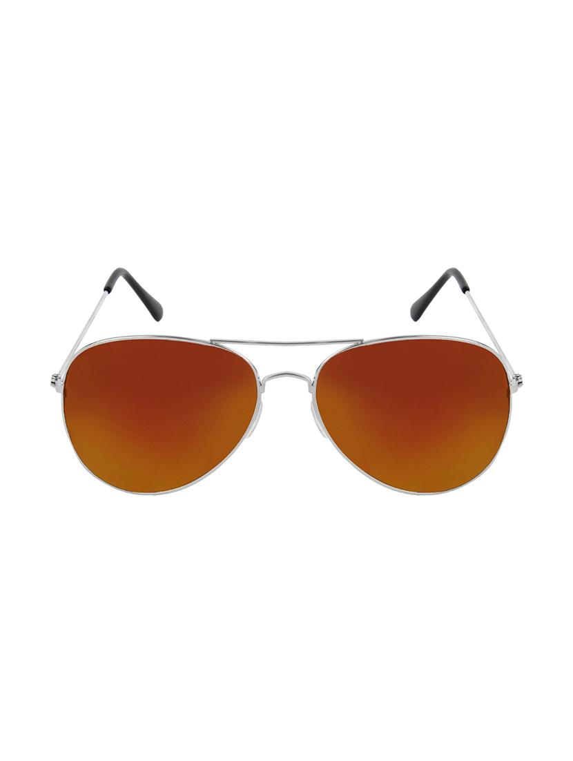 zyaden silver mirror aviator sunglasses - 14343683 - Zoom Image - 1