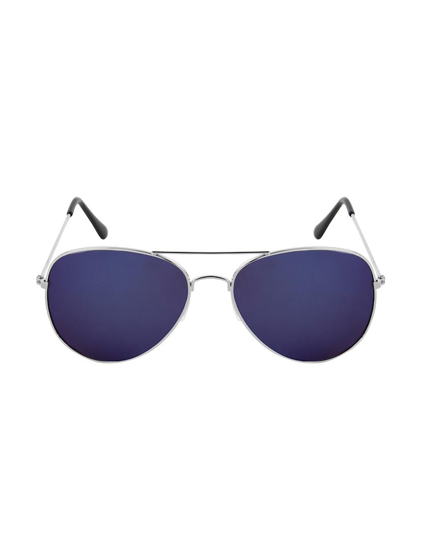 zyaden silver mirror aviator sunglasses - 14343688 - Zoom Image - 1