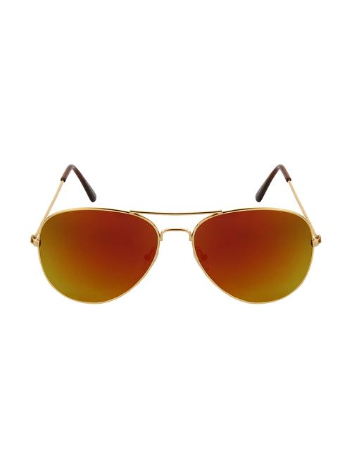 zyaden gold mirror aviator sunglasses - 14343689 - Standard Image - 1
