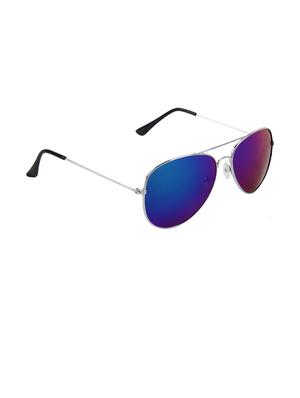 zyaden silver rim aviator sunglasses - 14343690 - Standard Image - 2