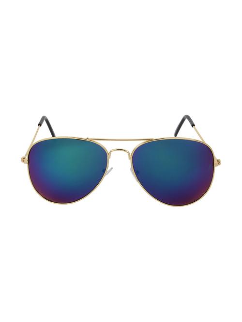 zyaden gold rim aviator sunglasses - 14343692 - Standard Image - 1