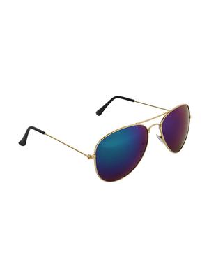 zyaden gold rim aviator sunglasses - 14343692 - Standard Image - 2