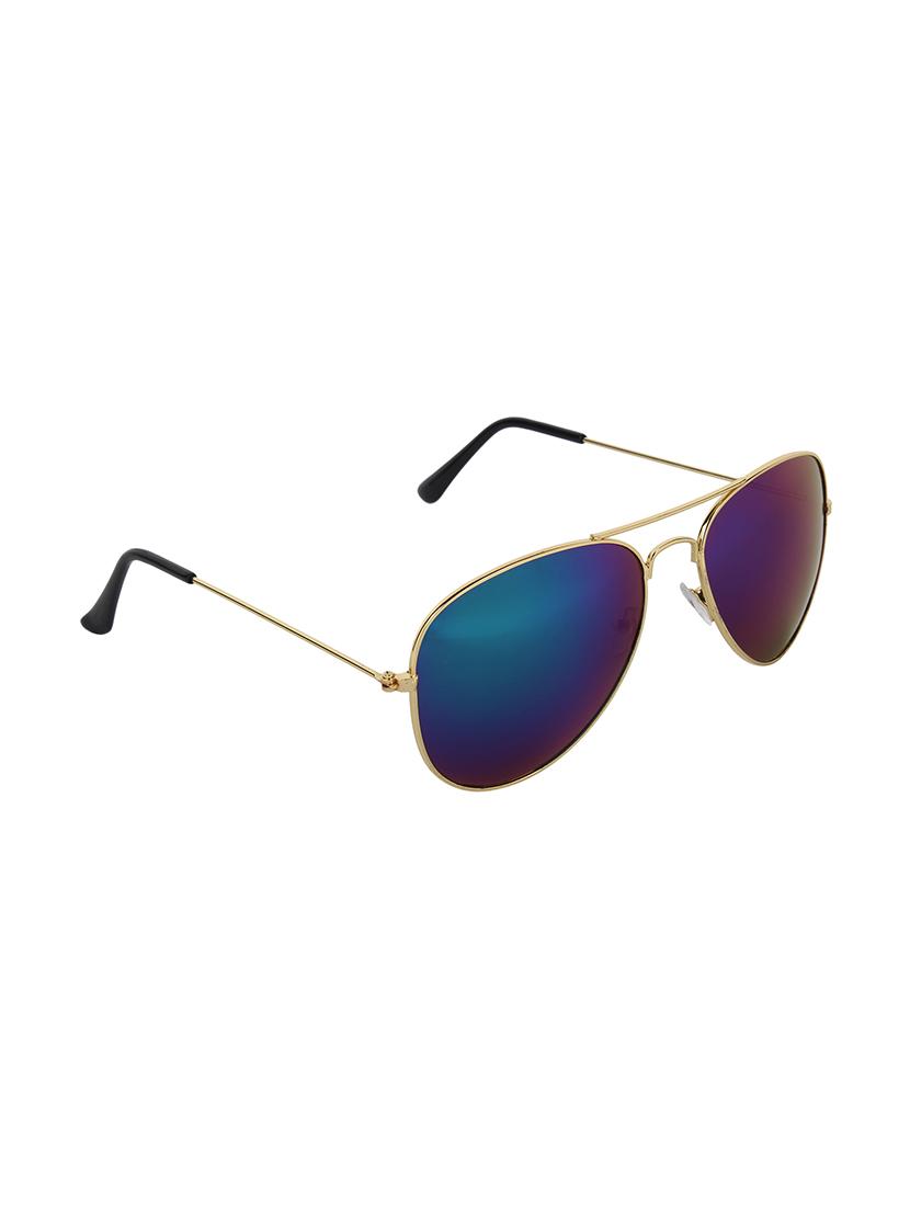 zyaden gold rim aviator sunglasses - 14343692 - Zoom Image - 2