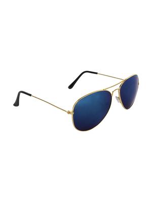 zyaden gold rim aviator sunglasses - 14343693 - Standard Image - 2