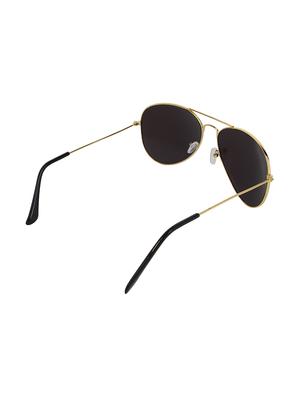 zyaden gold rim aviator sunglasses - 14343693 - Standard Image - 3