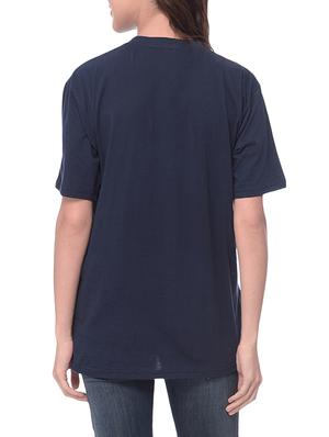 navy blue printed cotton regular tee - 14343889 - Standard Image - 3