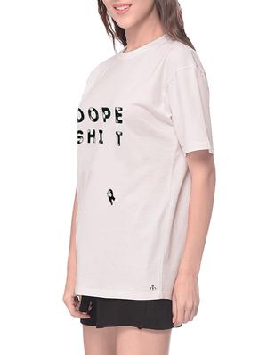 white printed cotton regular tee - 14343890 - Standard Image - 2