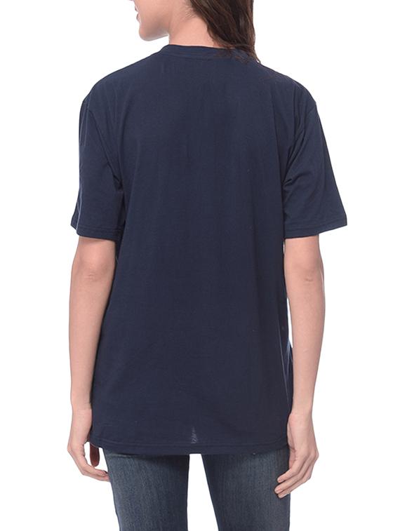navy blue printed cotton regular tee - 14343892 - Zoom Image - 3