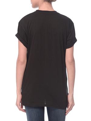 black printed cotton regular tee - 14343896 - Standard Image - 3