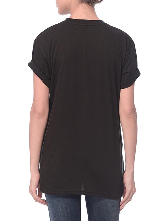 black printed cotton regular tee - 14343896 - Zoom Image - 3