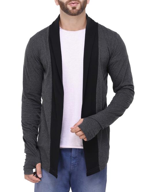 grey wool shrug - 14344405 - Standard Image - 1