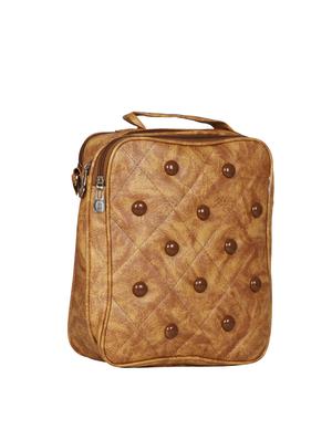 tan leatherette regular sling bag - 14347493 - Standard Image - 4