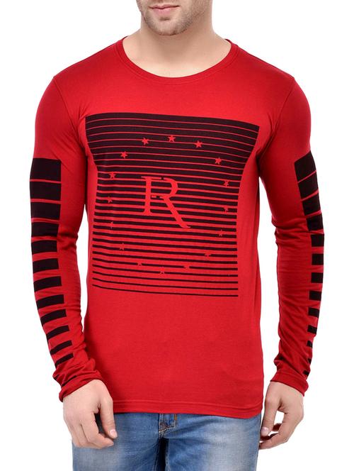 red cotton t-shirt - 14348407 - Standard Image - 1