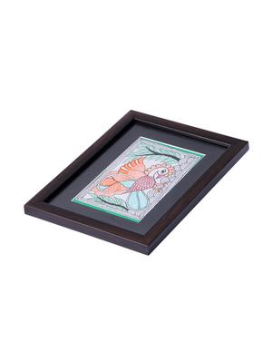 madhubani handmade painting wooden glass frame - 14348706 - Standard Image - 3