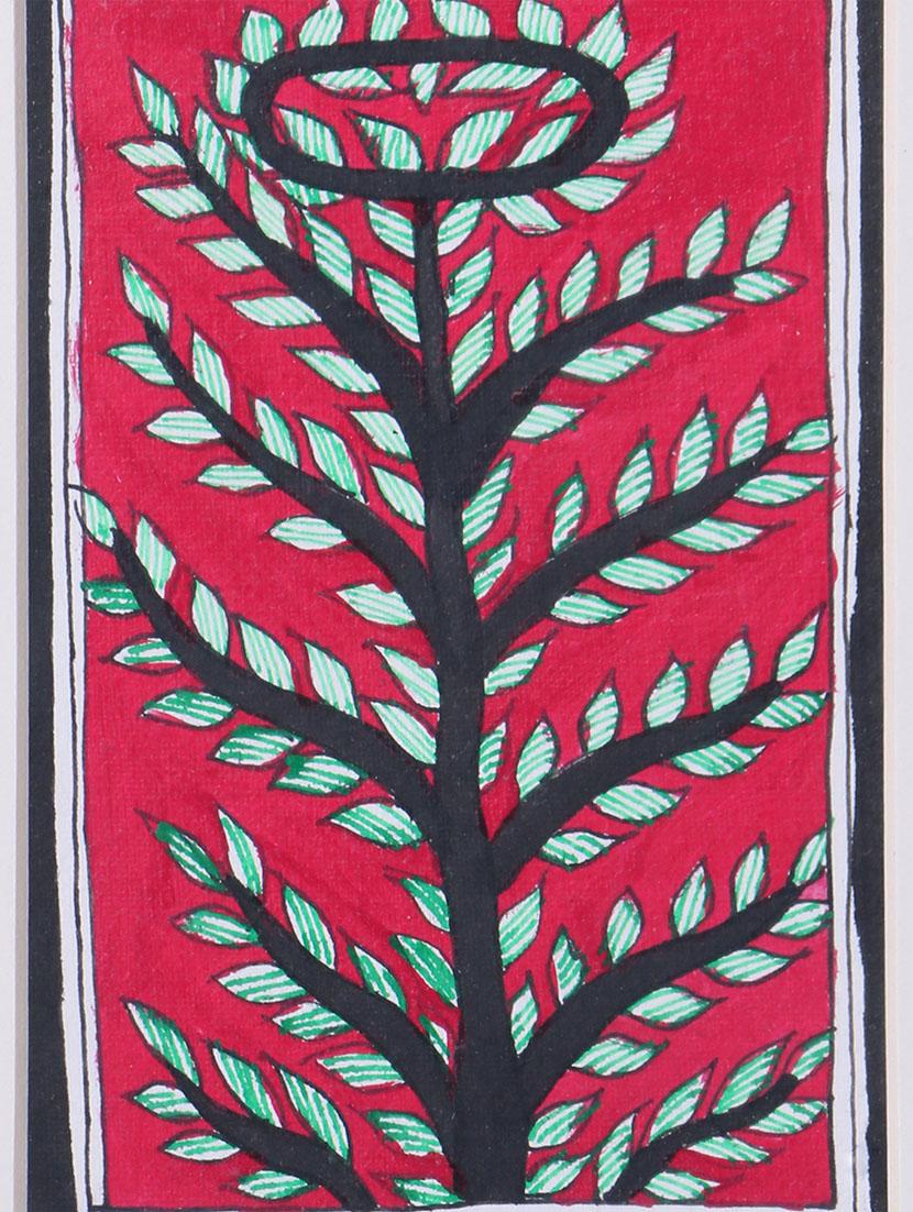 madhubani handmade painting wooden glass frame - 14348710 - Zoom Image - 4