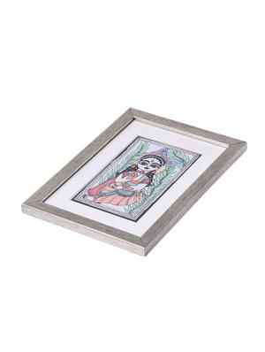 madhubani handmade painting wooden glass frame - 14348719 - Standard Image - 3