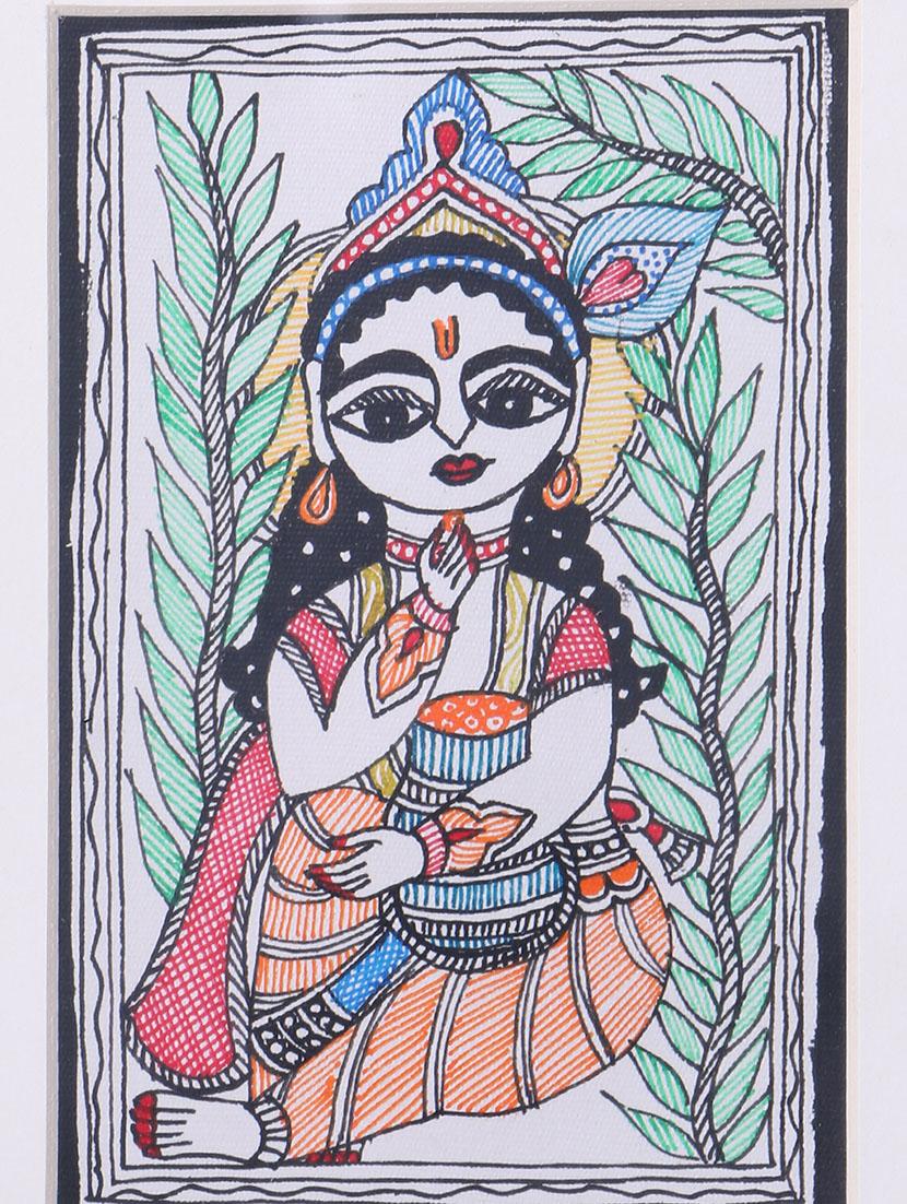 madhubani handmade painting wooden glass frame - 14348719 - Zoom Image - 4