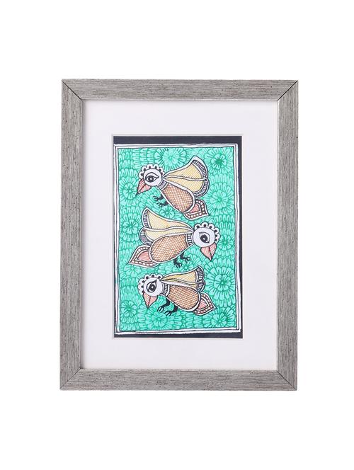madhubani handmade painting wooden glass frame - 14348720 - Standard Image - 1