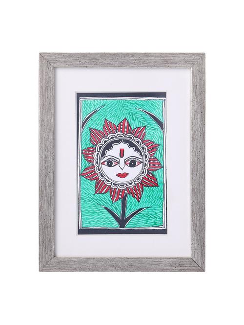 madhubani handmade painting wooden glass frame - 14348721 - Standard Image - 1