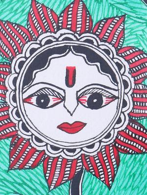 madhubani handmade painting wooden glass frame - 14348721 - Standard Image - 4