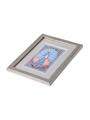 madhubani handmade painting wooden glass frame - 14348723 - Standard Image - 3