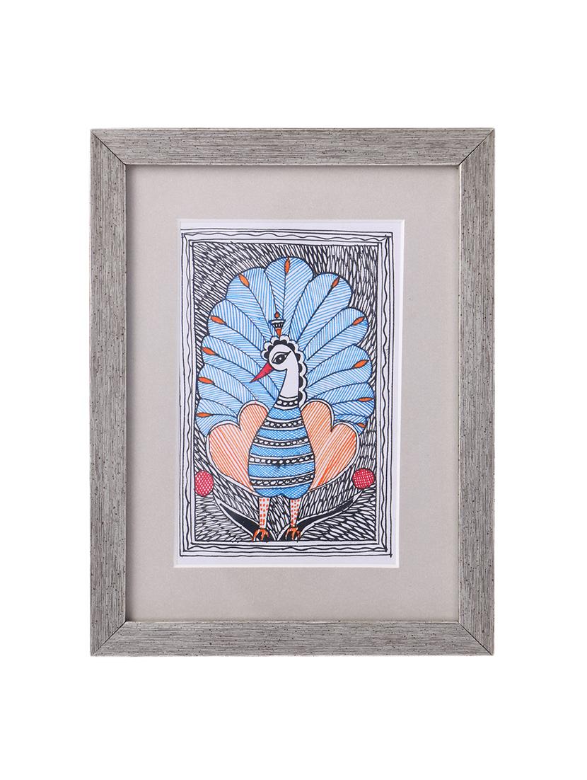 madhubani handmade painting wooden glass frame - 14348723 - Zoom Image - 1