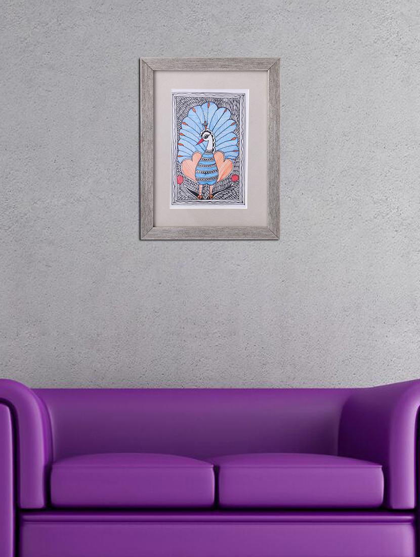 madhubani handmade painting wooden glass frame - 14348723 - Zoom Image - 2