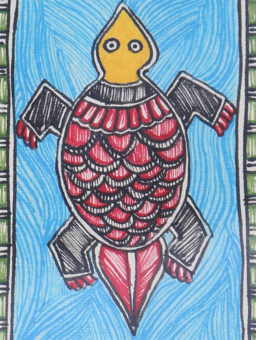 madhubani handmade painting wooden glass frame - 14348724 - Zoom Image - 4