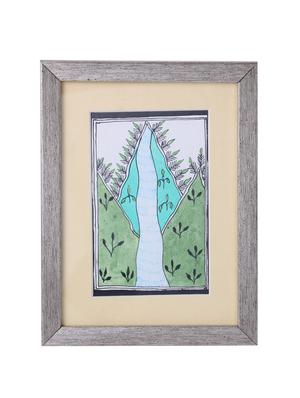 madhubani handmade painting wooden glass frame - 14348733 - Standard Image - 3