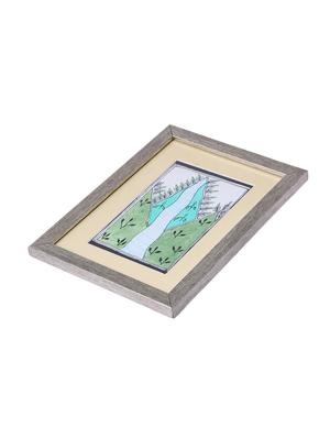 madhubani handmade painting wooden glass frame - 14348733 - Standard Image - 5