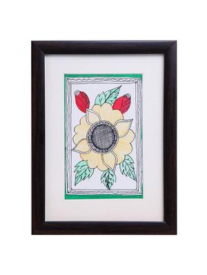 madhubani handmade painting wooden glass frame - 14348735 - Standard Image - 2