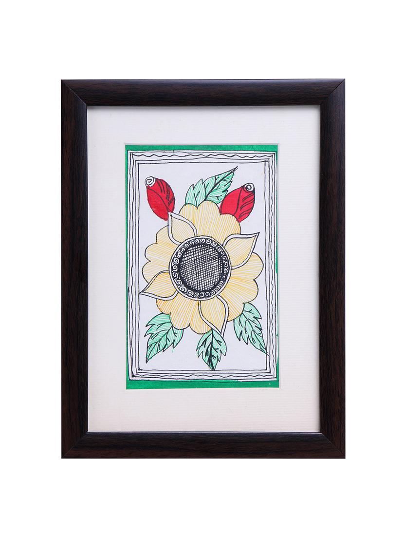 madhubani handmade painting wooden glass frame - 14348735 - Zoom Image - 2