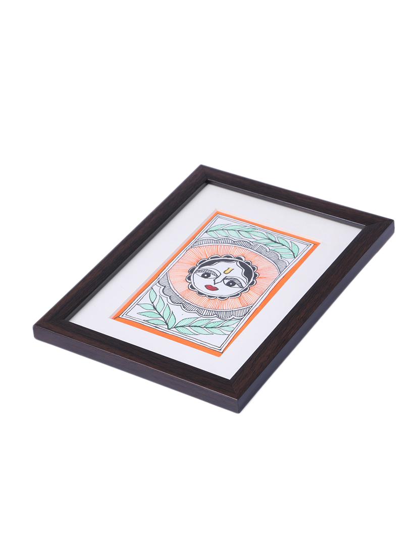 madhubani handmade painting wooden glass frame - 14348735 - Zoom Image - 4