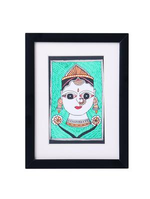 madhubani handmade painting wooden glass frame - 14348738 - Standard Image - 2