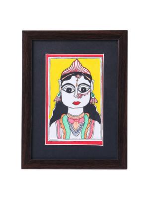 madhubani handmade painting wooden glass frame - 14348738 - Standard Image - 3