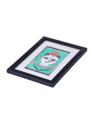 madhubani handmade painting wooden glass frame - 14348738 - Standard Image - 4