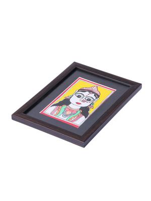 madhubani handmade painting wooden glass frame - 14348738 - Standard Image - 5