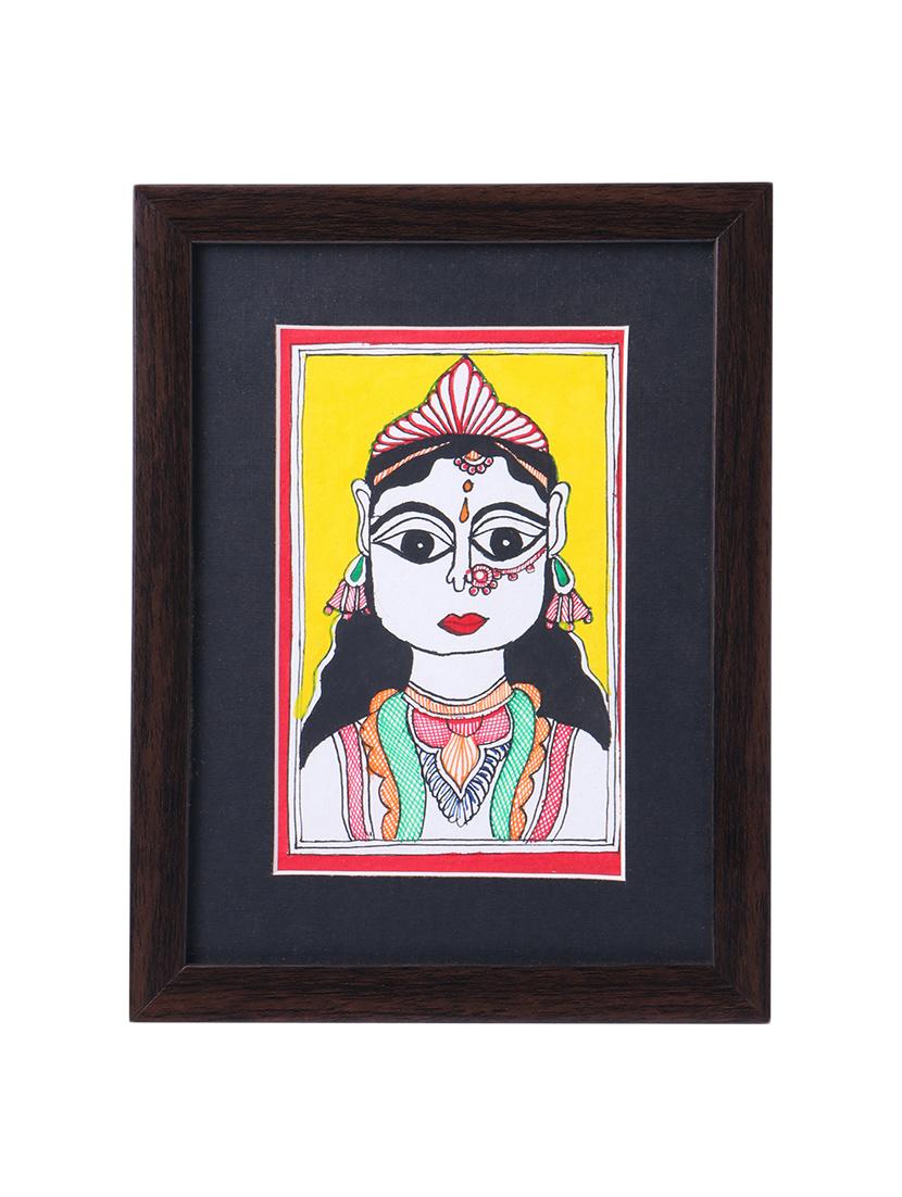 madhubani handmade painting wooden glass frame - 14348738 - Zoom Image - 3