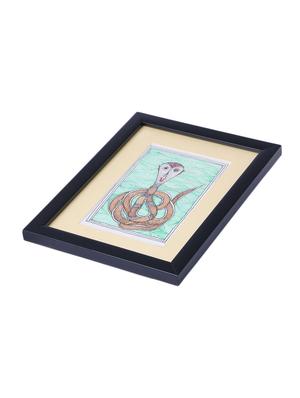 madhubani handmade painting wooden glass frame - 14348740 - Standard Image - 5