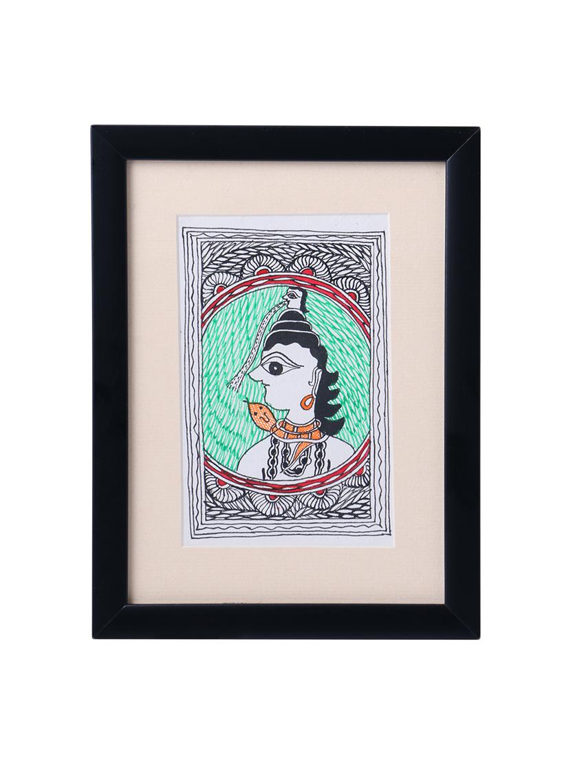 madhubani handmade painting wooden glass frame - 14348740 - Zoom Image - 3
