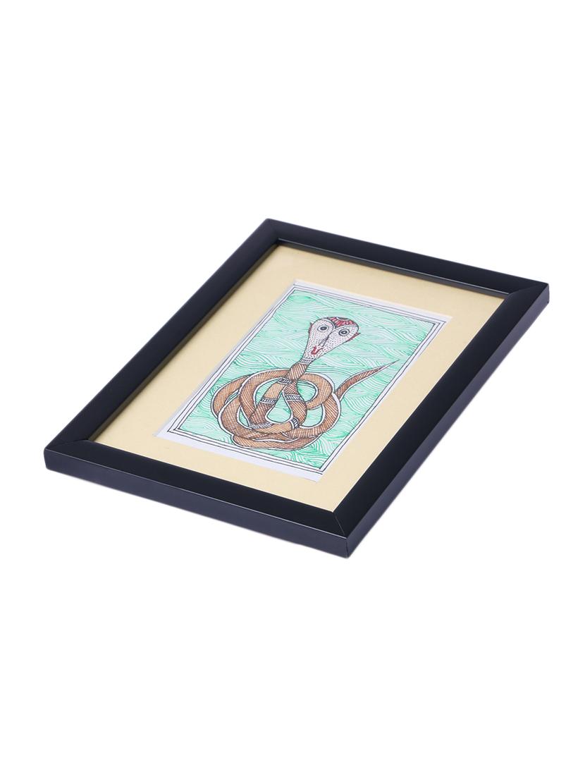 madhubani handmade painting wooden glass frame - 14348740 - Zoom Image - 5