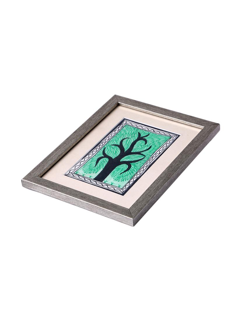 madhubani handmade painting wooden glass frame - 14348750 - Zoom Image - 4