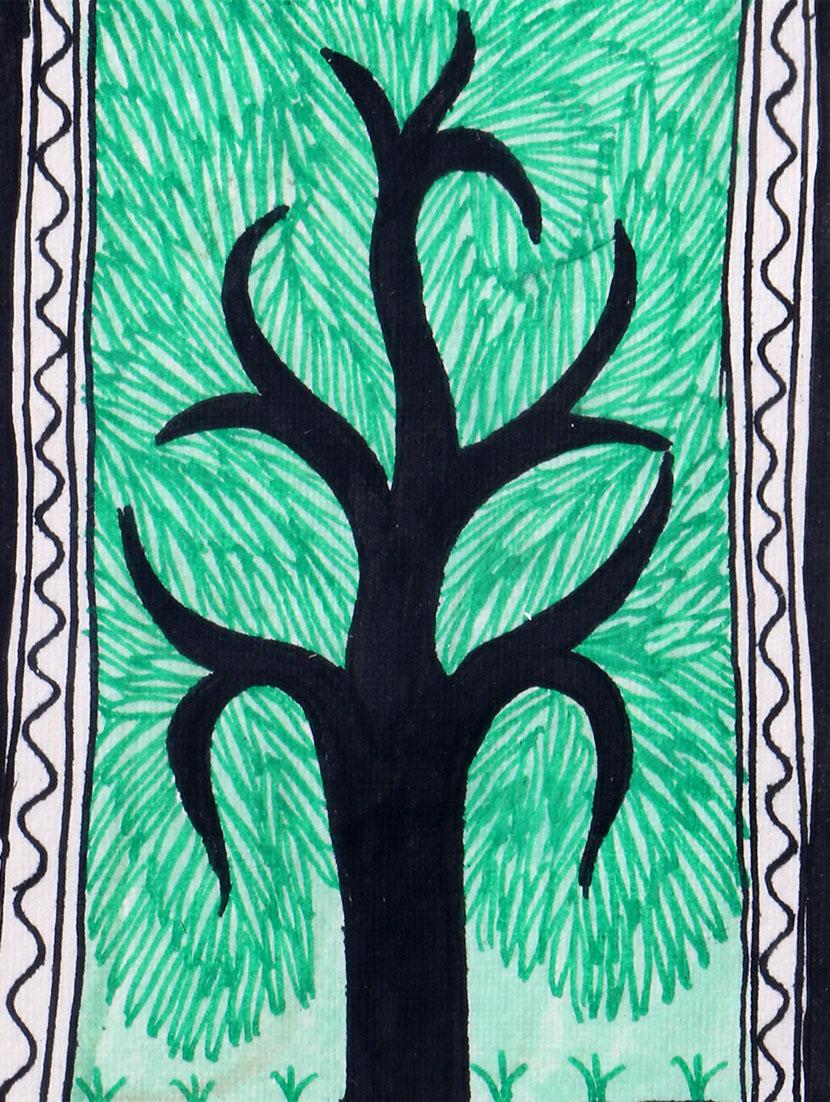 madhubani handmade painting wooden glass frame - 14348750 - Zoom Image - 6