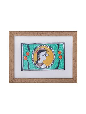 madhubani handmade painting wooden glass frame - 14348754 - Standard Image - 3