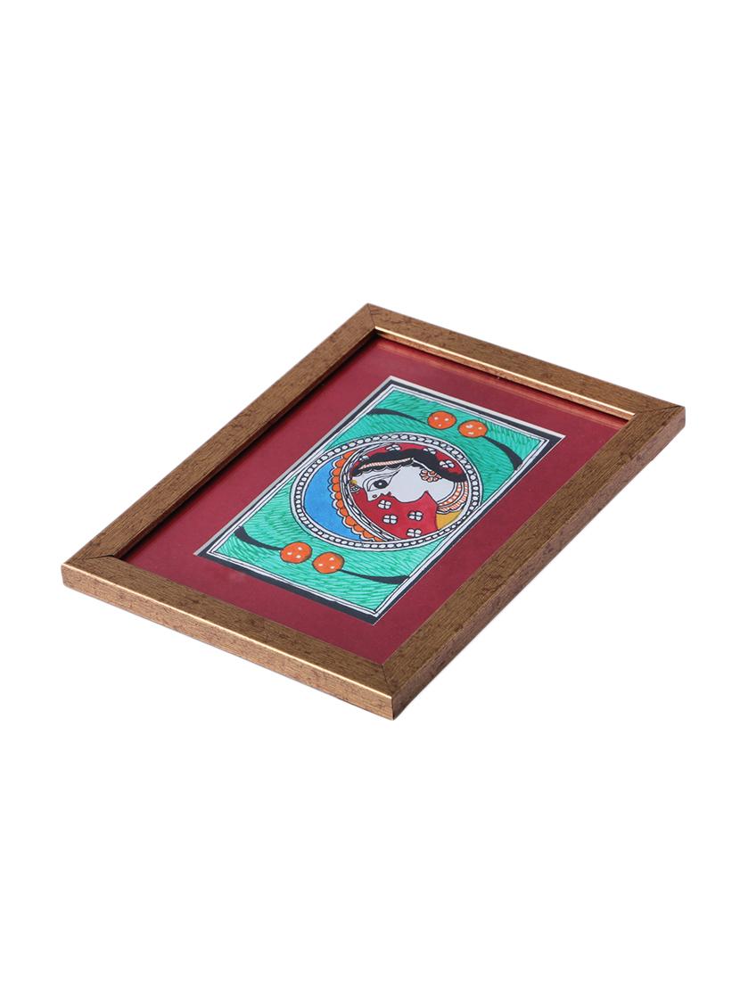madhubani handmade painting wooden glass frame - 14348754 - Zoom Image - 4