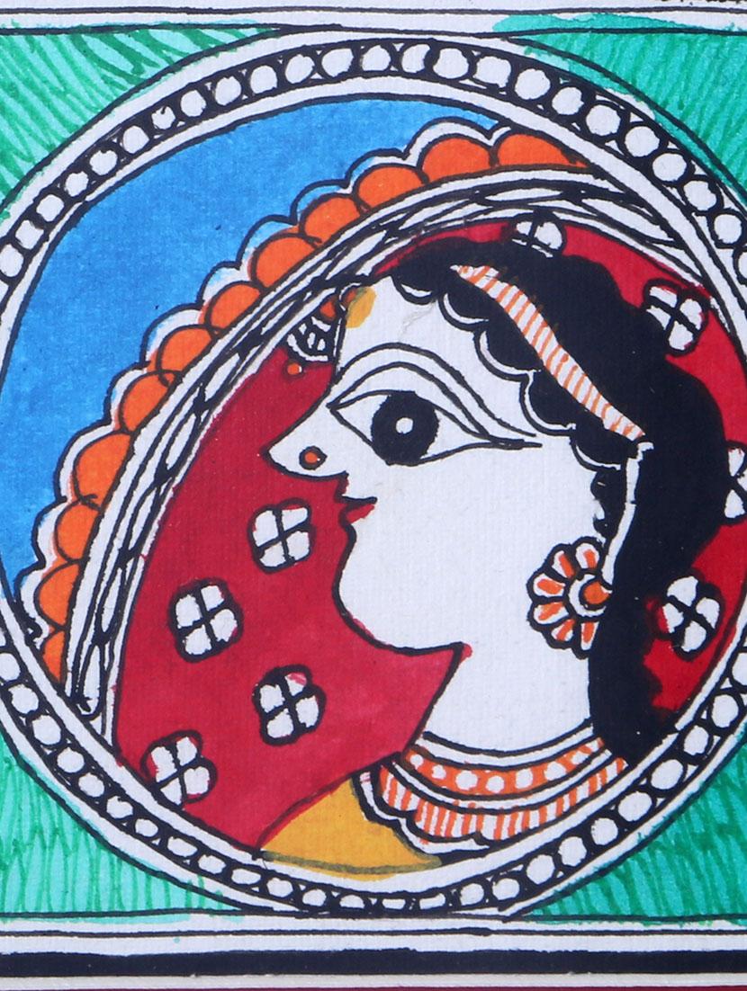madhubani handmade painting wooden glass frame - 14348754 - Zoom Image - 6