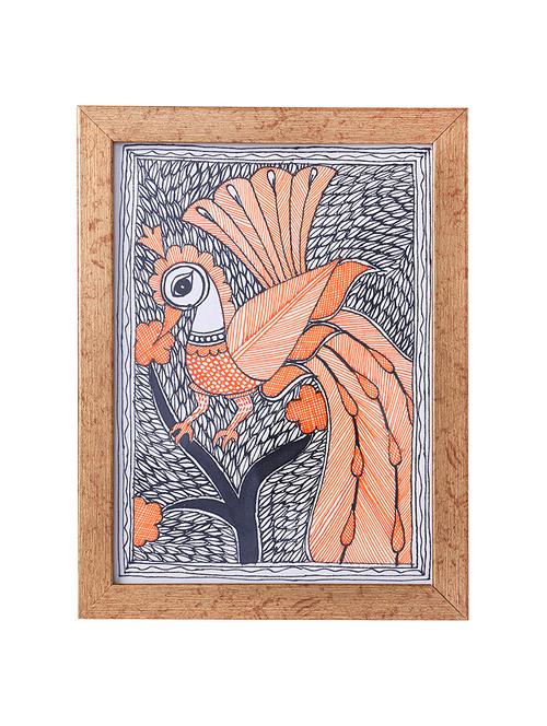 madhubani handmade painting wooden glass frame - 14348758 - Standard Image - 1
