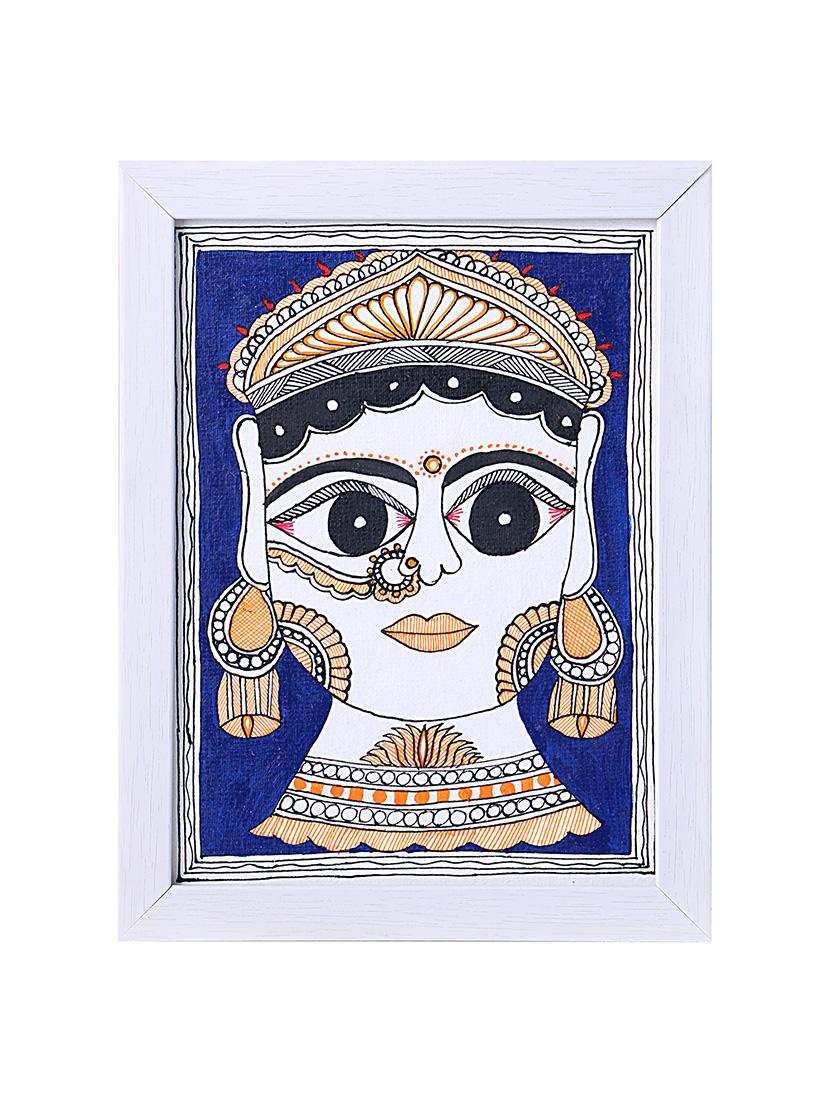 madhubani handmade painting wooden glass frame - 14348762 - Zoom Image - 1