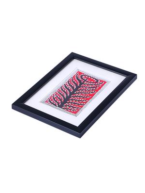 madhubani handmade painting wooden glass frame - 14348771 - Standard Image - 3